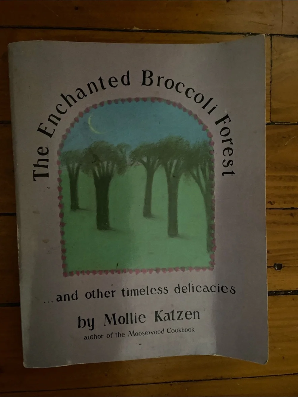 Vintage Vegetarian cookbook Enchanted Broccoli Forest TREE meals soup bread cake